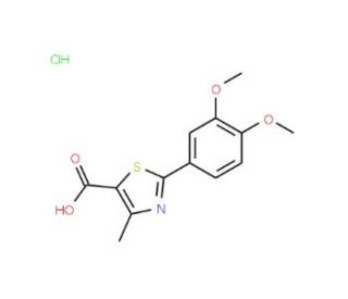 2-(3,4-dimethoxyphenyl)-4-methyl-1,3-thiazole-5-carboxylic acid hydrochloride - chemical structure image