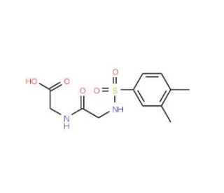 [2-(3,4-Dimethyl-benzenesulfonylamino)-acetylamino]-acetic acid - chemical structure image