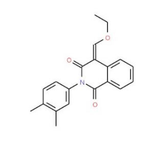 2-(3,4-Dimethyl-phenyl)-4-ethoxymethylene-4H-isoquinoline-1,3-dione - chemical structure image