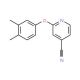 2-(3,4-dimethylphenoxy)isonicotinonitrile - chemical structure image
