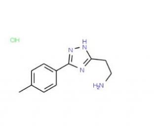 {2-[3-(4-Methylphenyl)-1H-1,2,4-triazol-5-yl]-ethyl}amine hydrochloride - chemical structure image