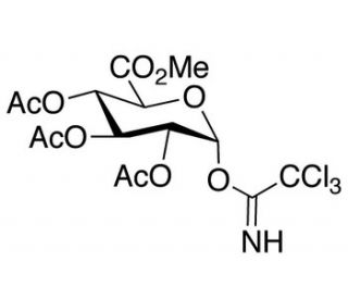 2,3,4-Tri-O-acetyl-&alpha;-D-glucuronic Acid Methyl Ester, Trichloroacetimidate (CAS 92420-89-8) - chemical structure image