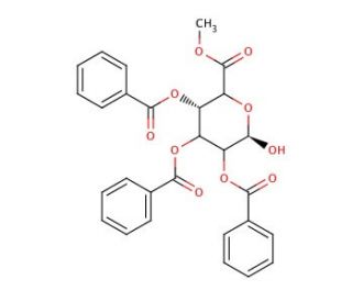 2,3,4-Tri-O-benzoyl-5-hydroxy-&alpha;-D-glucuronic Acid Methyl Ester - chemical structure image