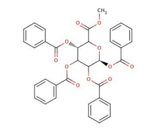 2,3,4-Tri-O-benzoyl-&alpha;-D-glucuronic Acid Methyl Ester - chemical structure image