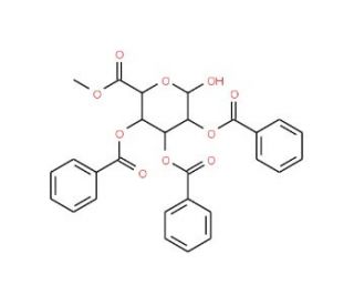2,3,4-Tri-O-benzoyl-D-glucuronide methyl ester (CAS 50767-71-0) - chemical structure image