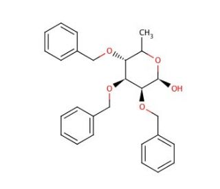 2,3,4,-Tri-O-benzyl-L-fucopyranose (CAS 60431-34-7) - chemical structure image