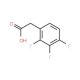 2,3,4-Trifluorophenylacetic acid (CAS 243666-12-8) - chemical structure image
