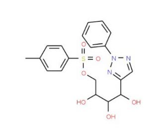 2,3,4-trihydroxy-4-(2-phenyl-2H-1,2,3-triazol-4-yl)butyl 4-methylbenzenesulfonate (CAS 99099-78-2) - chemical structure image
