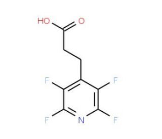 2,3,5,6-Tetrafluoropyridine-4-propionic acid (CAS 916792-08-0) - chemical structure image
