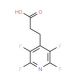 2,3,5,6-Tetrafluoropyridine-4-propionic acid (CAS 916792-08-0) - chemical structure image