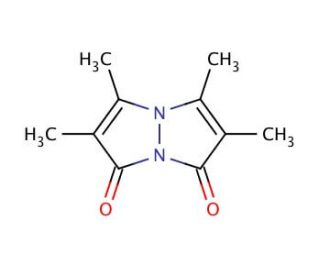 2,3,5,6-Tetramethyl-pyrazolo[1,2-a]pyrazole-1,7-dione (CAS 68654-22-8) - chemical structure image