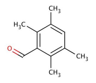2,3,5,6-Tetramethylbenzaldehyde (CAS 17432-37-0) - chemical structure image