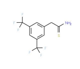 2-[3,5-Bis(trifluoromethyl)phenyl]thioacetamide (CAS 691868-49-2) - chemical structure image