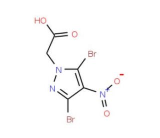 2-(3,5-Dibromo-4-nitro-1H-pyrazol-1-yl)acetic acid - chemical structure image