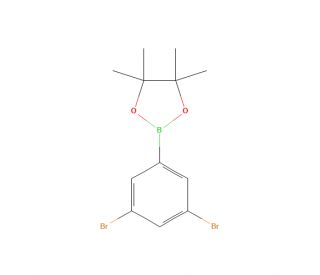 2-(3,5-dibromophenyl)-4,4,5,5-tetramethyl-1,3,2-dioxaborolane (CAS 408492-26-2) - chemical structure image