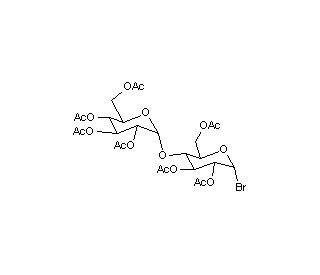 2,3,6,2&prime;,3&prime;,6&prime;-Hepta-O-acetyl-a-D-maltosyl bromide (CAS 14257-35-3) - chemical structure image