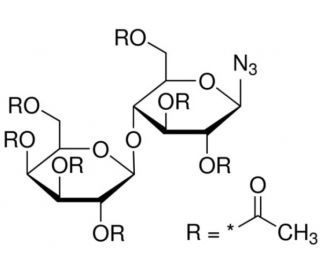 2,3,6,2&prime;,3&prime;,6&prime;-Hepta-O-acetyl-b-lactosyl azide (CAS 30854-62-7) - chemical structure image