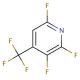 2,3,6-Trifluoro-4-(trifluoromethyl)pyridine (CAS 84940-46-5) - chemical structure image