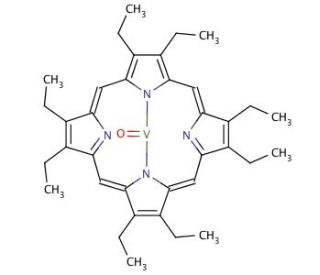 2,3,7,8,12,13,17,18-Octaethyl-21H,23H-porphine vanadium(IV) oxide (CAS 27860-55-5) - chemical structure image