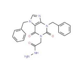 2-(3,7-dibenzyl-2,6-dioxo-2,3,6,7-tetrahydro-1H-purin-1-yl)acetohydrazide - chemical structure image