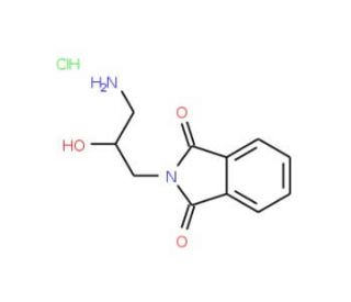 2-(3-amino-2-hydroxypropyl)-2,3-dihydro-1H-isoindole-1,3-dione hydrochloride - chemical structure image