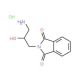 2-(3-amino-2-hydroxypropyl)-2,3-dihydro-1H-isoindole-1,3-dione hydrochloride - chemical structure image