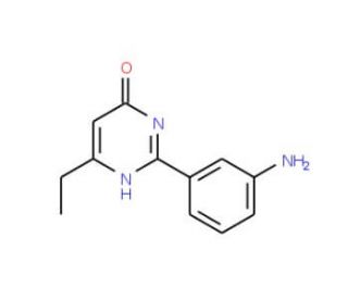 2-(3-aminophenyl)-6-ethyl-3,4-dihydropyrimidin-4-one - chemical structure image