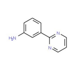 2-(3-Aminophenyl)pyrimidine (CAS 69491-56-1) - chemical structure image
