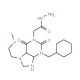 2-[3-benzyl-7-(2-methoxyethyl)-2,6-dioxo-2,3,6,7-tetrahydro-1H-purin-1-yl]acetohydrazide - chemical structure image