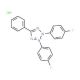 2,3-Bis(4-fluorophenyl)-5-phenyltetrazolium chloride (CAS 135788-09-9) - chemical structure image