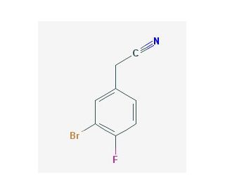 2-(3-bromo-4-fluorophenyl)acetonitrile (CAS 501420-63-9) - chemical structure image