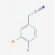 2-(3-bromo-4-fluorophenyl)acetonitrile (CAS 501420-63-9) - chemical structure image
