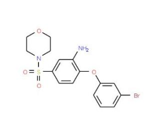 2-(3-bromophenoxy)-5-(morpholin-4-ylsulfonyl)aniline - chemical structure image