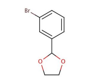 2-(3-Bromophenyl)-1,3-dioxolane (CAS 17789-14-9) - chemical structure image