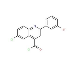 2-(3-bromophenyl)-6-chloroquinoline-4-carbonyl chloride - chemical structure image