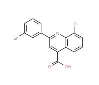 2-(3-Bromophenyl)-8-chloroquinoline-4-carboxylic acid - chemical structure image