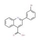 2-(3-Bromophenyl)quinoline-4-carboxylic acid (CAS 298230-83-8) - chemical structure image