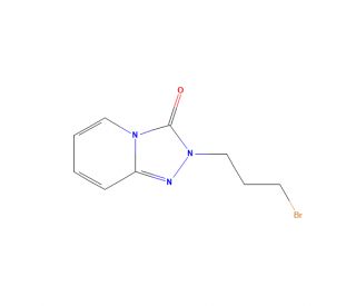 2-(3-Bromopropyl)-1,2,4-triazolo-pyridin-3-one (CAS 1094305-62-0) - chemical structure image