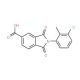 2-(3-chloro-2-methylphenyl)-1,3-dioxoisoindoline-5-carboxylic acid - chemical structure image