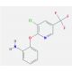 2-{[3-Chloro-5-(trifluoromethyl)-2-pyridinyl]-oxy}aniline (CAS 98968-77-5) - chemical structure image
