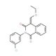 2-(3-Chloro-phenyl)-4-ethoxymethylene-4H-isoquinoline-1,3-dione - chemical structure image