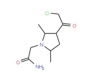 2-[3-(chloroacetyl)-2,5-dimethyl-1H-pyrrol-1-yl]acetamide - chemical structure image