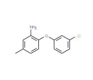 2-(3-Chlorophenoxy)-5-methylaniline - chemical structure image