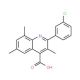 2-(3-Chlorophenyl)-3,6,8-trimethylquinoline-4-carboxylic acid - chemical structure image