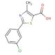 2-(3-chlorophenyl)-4-methyl-1,3-thiazole-5-carboxylic acid - chemical structure image