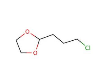 2-(3-Chloropropyl)-1,3-dioxolane (CAS 16686-11-6) - chemical structure image