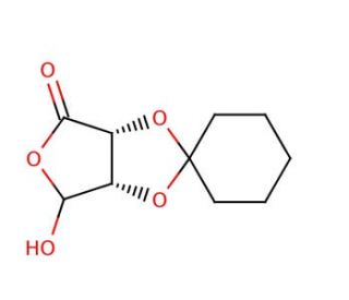 (&plus;)-2,3-Cyclohexylidene-L-erythruronic acid (CAS 85281-85-2) - chemical structure image