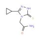 2-(3-cyclopropyl-5-mercapto-4H-1,2,4-triazol-4-yl)acetamide - chemical structure image