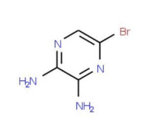 2,3-Diamino-5-bromopyrazine (CAS 89123-58-0) - chemical structure image