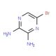 2,3-Diamino-5-bromopyrazine (CAS 89123-58-0) - chemical structure image